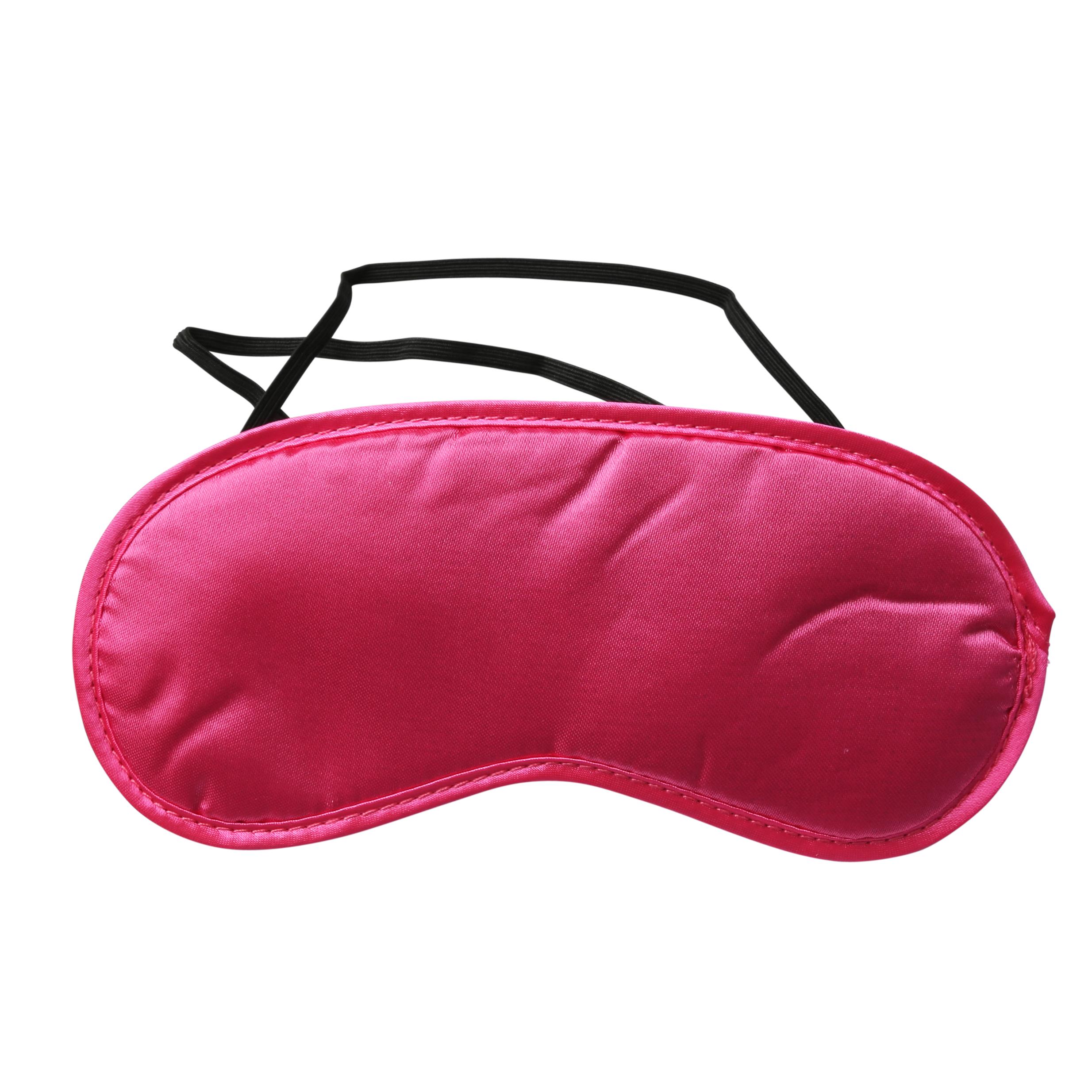 HOSS100-04.jpg Sex and Mischief Satin Blindfold - Hot Pink - Image 1