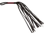 Sex and Mischief Stripe Flogger - Red and Black - Image 2