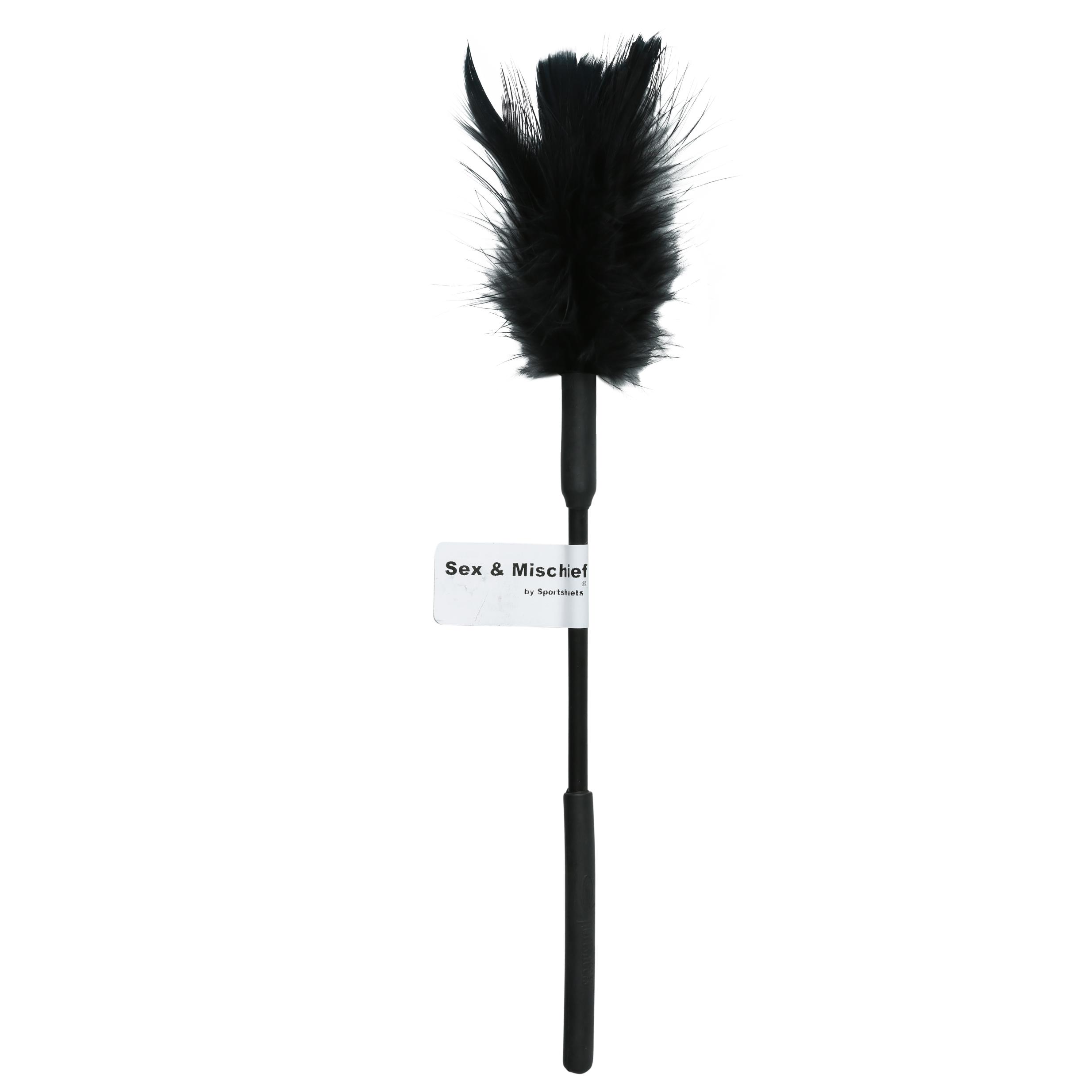 HOSS100-70.jpg Sex and Mischief Feather Tickler - Black - Image 1