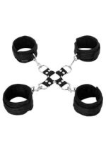 5 Piece Hog Tie and Cuff Set - Black - Image 2