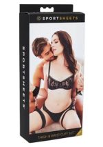 Thigh and Wrist Cuff Set - Black - Image 2