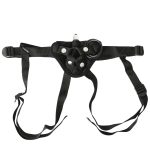 Vibrating Black Velvet Strap On - Image 3