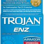 Trojan Enz Armor Spermicidal Lubricated Condoms - 3 Pack