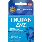 Trojan Enz Armor Spermicidal Lubricated Condoms - 3 Pack - Image 2