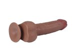 Real Skin 8 Dual Layer Dildo - Light Brown - Image 5