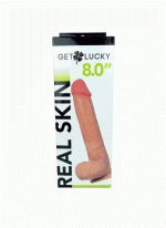 Real Skin 8 Dual Layer Dildo - Beige - Image 4
