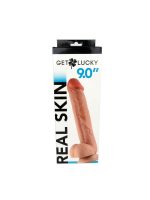 Real Skin 9 Dual Layer Dildo - Beige - Image 9
