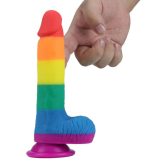 7.5 Pride Dildo - Rainbow - Image 4