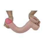 Real Skin 11 Dual Layer Dildo - Beige - Image 3