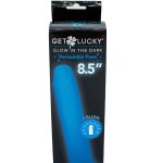 Glow-in-the-Dark Periwinkle Peen Dildo 8.5
