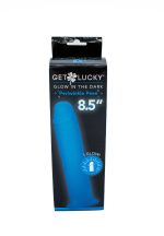 Glow-in-the-Dark Periwinkle Peen Dildo 8.5