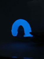 Glow-in-the-Dark Periwinkle Peen Dildo 8.5 - Image 4