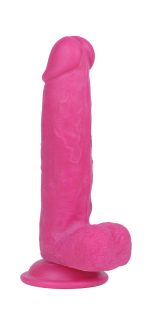 Real Skin Mr. Pink 7.5 Dual Layer Dildo - Image 2