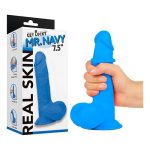 Real Skin Mr. Navy 7.5 Dual Layer Dildo - Image 3