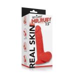 Real Skin Mr. Ruby 7.5 Dual Layer Dildo