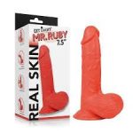 Real Skin Mr. Ruby 7.5 Dual Layer Dildo - Image 2