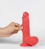 Real Skin Mr. Ruby 7.5 Dual Layer Dildo - Image 5