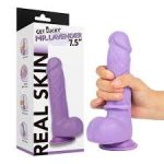 Real Skin Mr. Lavender 7.5 Dual Layer Dildo - Image 2