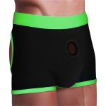 Strap-on Black-green Boxers - M-l