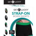 Strap-on Black-green Boxers - Xl-xxl