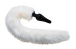 White Fox Tail Anal Plug and Ears Set - Image 4