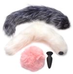 Snap-on Silicone Anal Plug and 3 Interchangeable Tails - Image 2