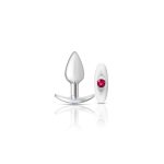 Silver Anchor Buttplug Kit - Clear Iridescent-pink