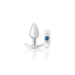 Silver Anchor Buttplug Kit - Clear Iridescent-teal