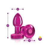 Vibrating Pink Metal Remote Plug - Small - Image 5