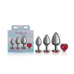 Red Heart Gem Anal Trainer Kit - Gunmetal - Image 4