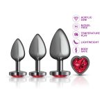 Red Heart Gem Anal Trainer Kit - Gunmetal - Image 5
