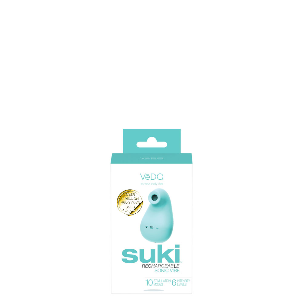 HOVI-F0701.jpg Suki Rechargeable Sonic Vibe - Tease Me Turquoise - Image 1