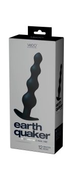 Earth Quaker Rechargeable Anal Vibe - Just Black - Image 3