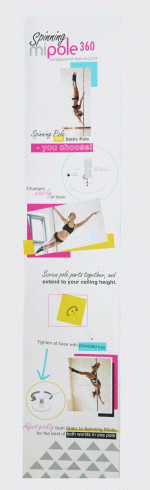 Mipole 360 Spinning Professional Dance Pole - Image 2