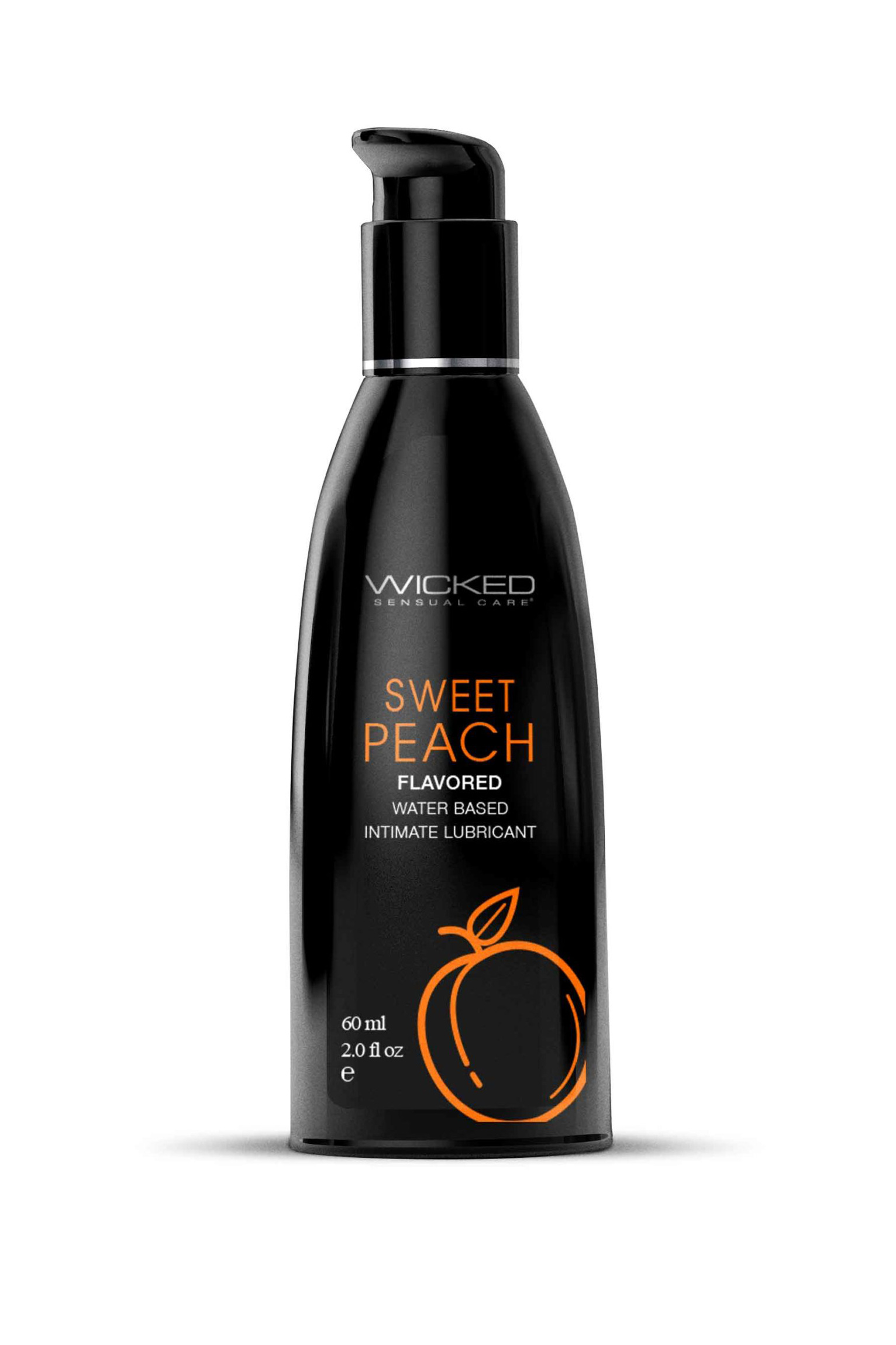 HOWS-90382.jpg Aqua Sweet Peach Flavored Water Based Intimate Lubricant - 2 Fl. Oz. - Image 1