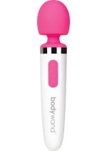 Bodywand Aqua Mini Silicone Rechargeable Massager - Pink - Image 2
