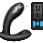 E-Stim and Vibrating Prostate Massager - Black