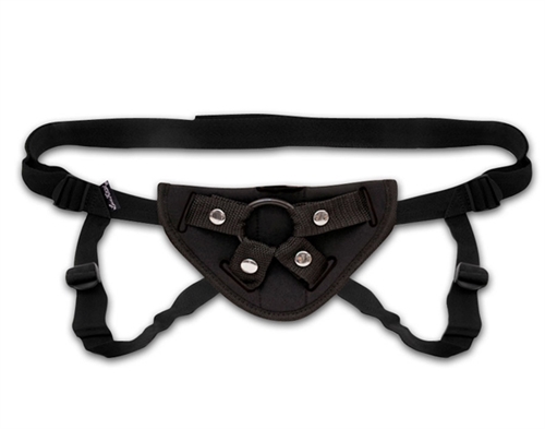 HOEL-LF-1337.jpg Neoprene Strap-on Harness - Black - Image 1