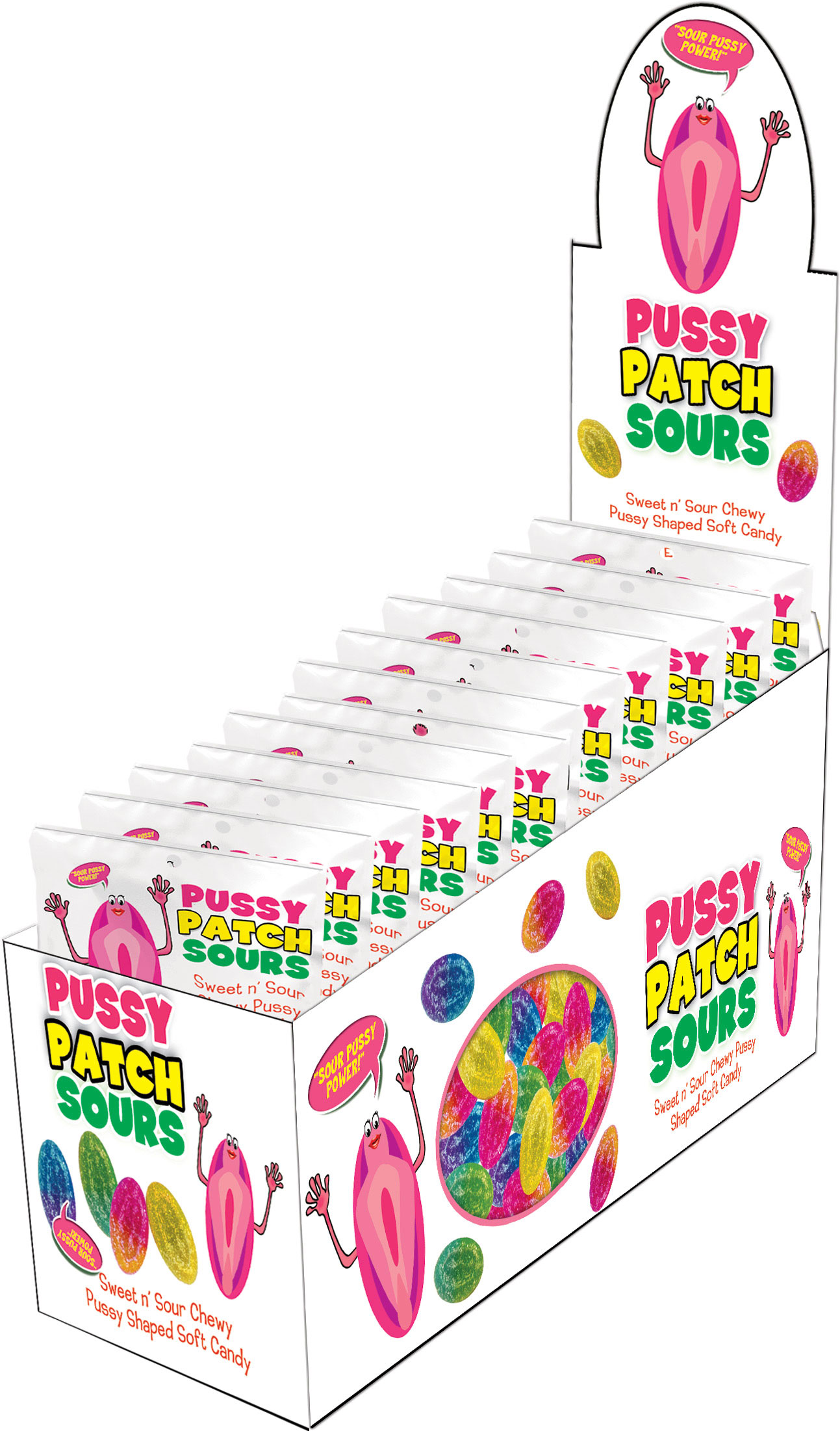 HOHTP3149D.jpg Pussy Patch Sours - 12 Piece Display - Image 1