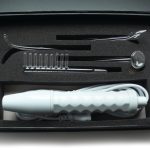 Neon Wand Electrosex Kit - White Handle - Purple Electrode