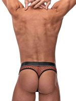 Cock Pit Net Cock Ring Thong - S- M - Burgundy - Image 4