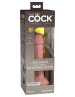 King Cock Elite 6 Inch Silicone Dual Density Cock - Light - Image 3