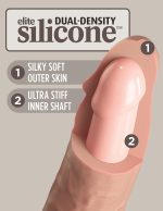 King Cock Elite 6 Inch Silicone Dual Density Cock - Light - Image 6