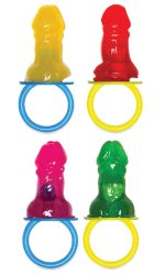 Bachelorette Party Favors Candy Pecker Pacifier 48 Pieces Display - Image 2