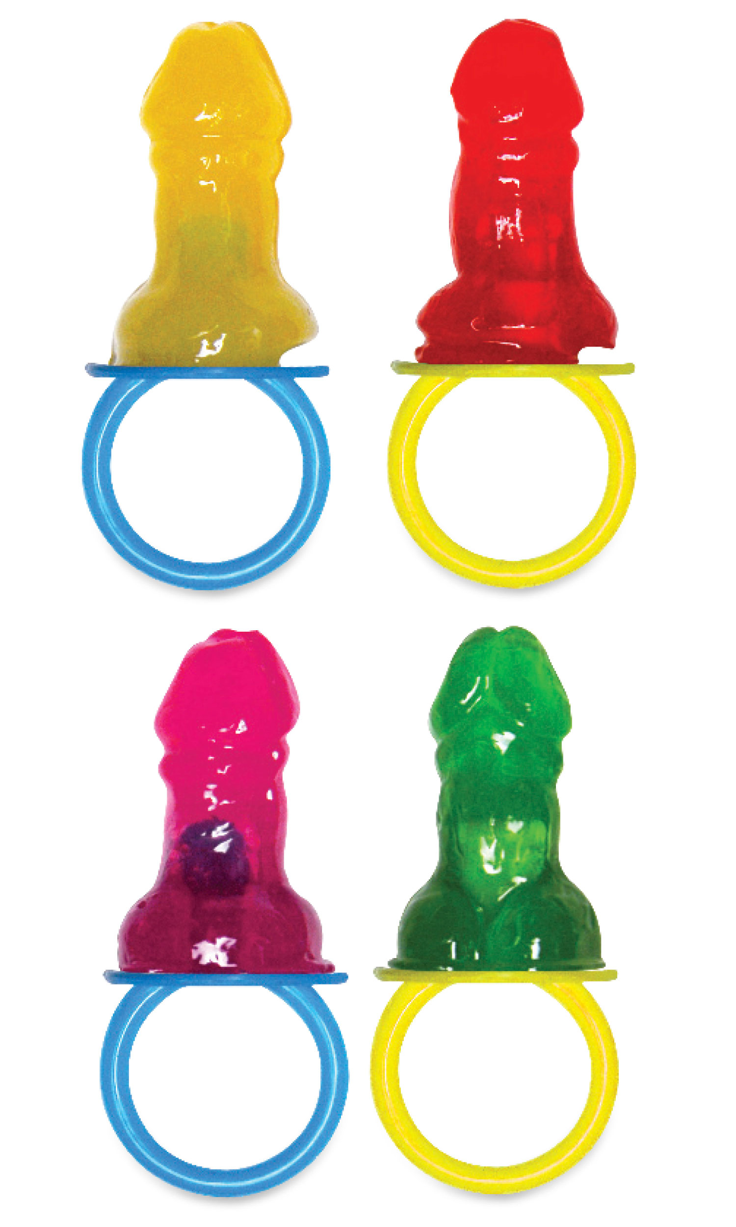 HOPD7428-99D.jpg Bachelorette Party Favors Candy Pecker Pacifier 48 Pieces Display - Image 1