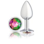 Cloud 9 Novelties Gems Silver Chromed Anal Plug - Medium - Image 2