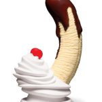Chocolate Dipped Banana Split Premium Silicone Dildo