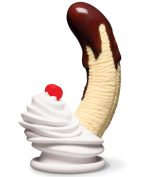 Chocolate Dipped Banana Split Premium Silicone Dildo