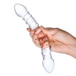 Double Trouble Glass Dildo - Image 4