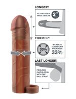 Fantasy X-Tensions Perfect 2-Inch Extension With Ball Strap - Brown - Image 3